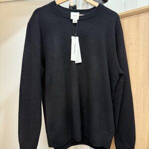 Calvin Klein Men’s 100% Cashmere Crewneck Sweater – Black – Size M – NWT